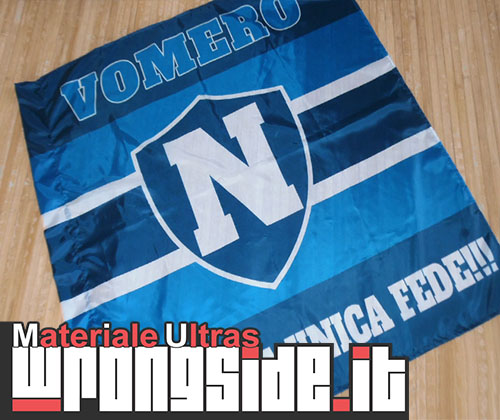 BANDIERA NAPOLI 100X100 TESSUTO LEGGERO B