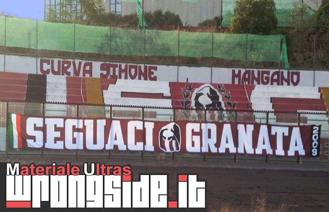 STRISCIONE ACIREALE SEGUACI TESSUTO PESANTE